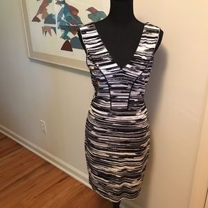Tart Double V Neck  Striped Dress Size S